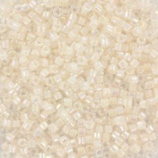 Miyuki delica Perlen 11/0 - Pale peach lined ab crystal DB-52